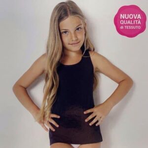 Canottiera Bianca Bambina Spalla Larga 283