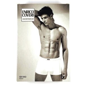 Boxer Bianco Con Etichetta Eb1002
