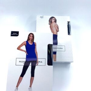 Leggins Capri Elasticizzato Nero Ed103