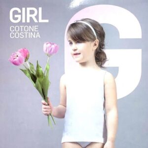 Canottiera Bianca Spalla Larga Vl61B