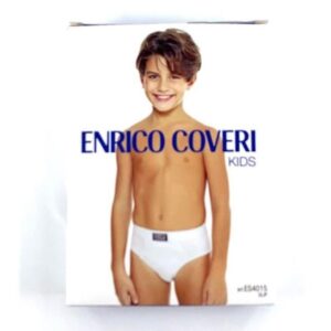 Slip Bianco Con Etichetta Per Ragazzi Es4015