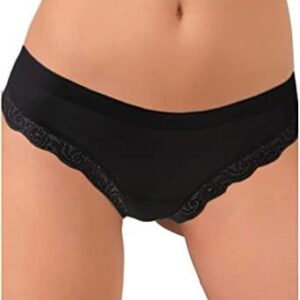 Perizoma In Pizzo 519 Bco/Nero