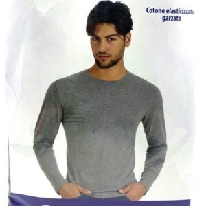 Maglia Intima Manica Lunga Girocollo Grigio U1805