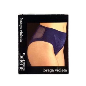 Slip Vita Alta In Jacquard Bg/Violeta