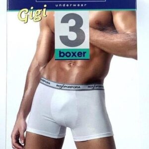 Boxer Bianco Elastico Esterno Gigi