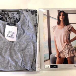 Pigiama A Mezza Manica Con Scollo A V Id728C