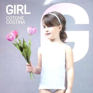 Canottiera Bianca Spalla Larga Vl61B