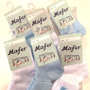 CALZINO NEONTATO CORTO IN COTONE MAFER BMC6348