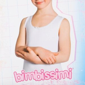 Canottiera Bianca Con Nastro VS61B