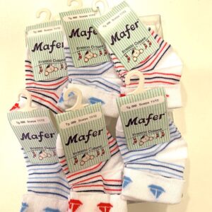 CALZINO NEONATRA CORTO IN COTONE MAFER BMC5627