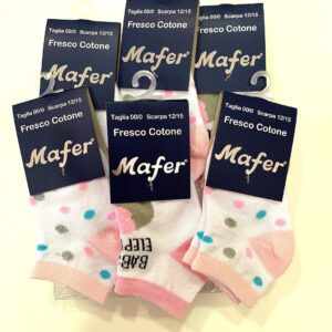 CALZINO NEONATA CORTO COTONE MAFER BFC6281